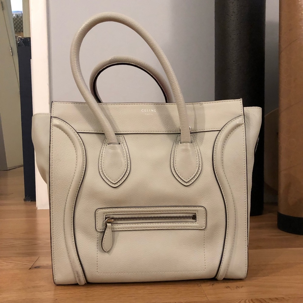 Celine mini luggage tote (Lune)